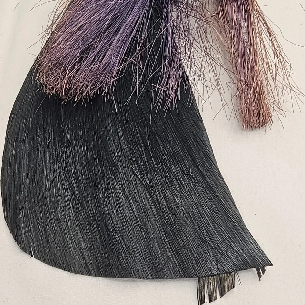 Handmade Primitive Style Halloween Witch Doll Natural Fiber Folk Art Decor